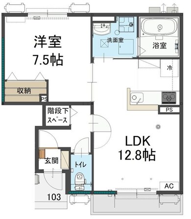 コンフォートはしばの物件間取画像